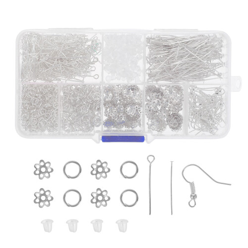 1 Box Diy Ohrring Bastelset, Mit Verschluss 1