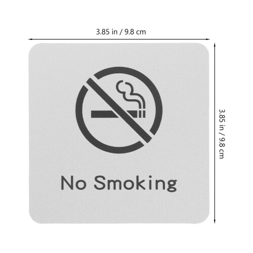 No Smoking Schild Aluminium Reflektierend Für Außenbereich 1