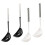 Simple Design Spoon White And Black 4pcs 6