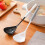 Simple Design Spoon White And Black 4pcs 10