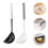 Simple Design Spoon White And Black 4pcs 8