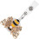Metalen Retractable Badgehouder ABS Waterdiamant Multikleur 9