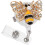 Metalen Retractable Badgehouder ABS Waterdiamant Multikleur 6