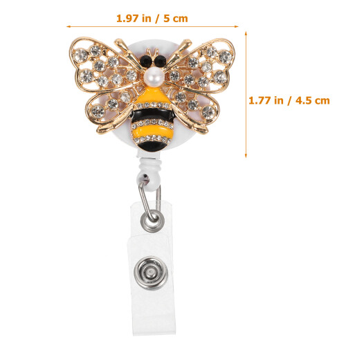 Metalen Retractable Badgehouder ABS Waterdiamant Multikleur 1