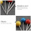 600Pcs Household Thumb Tacks Assorted Color Plastic Pushpins 9