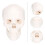 Skull Modell Mini Realistische Gesichtsskulptur Für Desktop 3