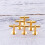 10 12mm Metall Manschettenknöpfe Form Glitzer Gold 8