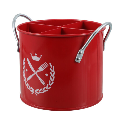 Christmas Metal Kitchen Caddy With 4 Compartments