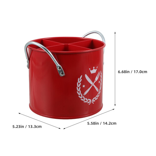 Christmas Metal Kitchen Caddy With 4 Compartments 2