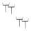 4 Pcs Adjustable Downspout Extension Bracket For 2-4 In Gutters Black 6