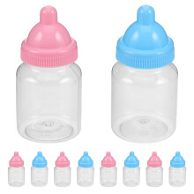 24Pcs Fillable Milk Bottle Candy Containers For Baby Shower Party