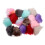 16 pz pompon per in pelliccia morbida con anello elastico 11