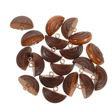 20Pièces Boutons Bois Marron Café Pour Vestes Manteaux DIY Artisanat