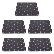 10 Pcs Quick Dry Waterproof Pet Food Mat For Cats And Dogs