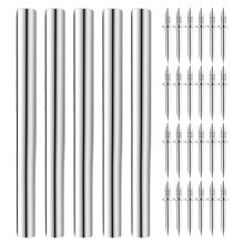 One Set Double Head Skirting Thread Seamless Nails With Sleeve