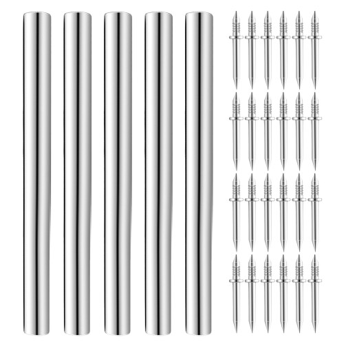 One Set Double Head Skirting Thread Seamless Nails With Sleeve