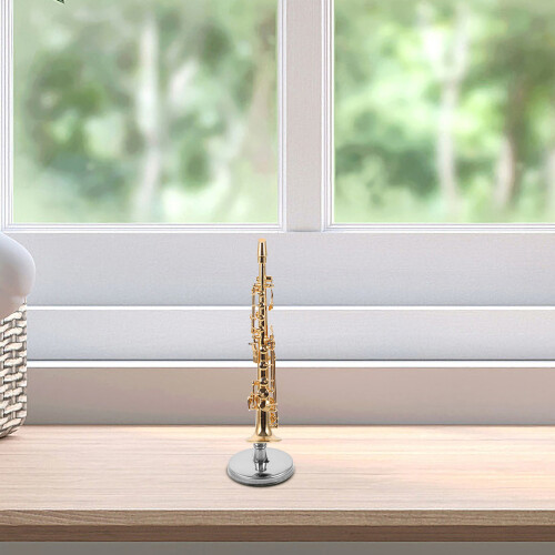 1 Set Mini Saxofoon Model Met Figuur En Decor 2