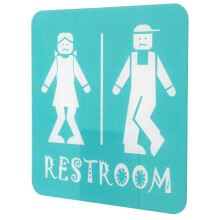 Worgeous Badkamer Accessoire Poster Toilet Aanwijzing En Dames
