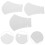 3 Stuks Masketools Kleding Tape Accessoires Transparant 3