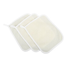 Exfoliërende Wasdoek Bad Doek Beige 3-Pack