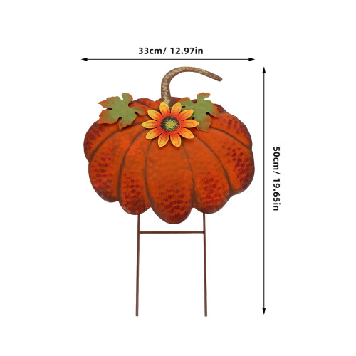 Pumpkin Stake Decoration For Yard And Lawn Use 1