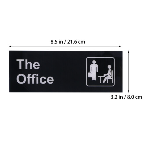 2 Acryl Logo Schilder Büro Personal 1