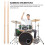 2Pcs 7A Musical Instrument Practicing Drumsticks Beige 11