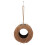 1Pc Light Brown Coconut Shell Lizard Birds Hiding House Pet Supply 11