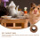 1Pc Light Brown Coconut Shell Lizard Birds Hiding House Pet Supply 7