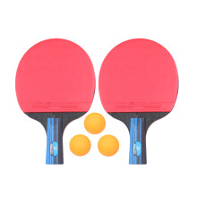 2 Stück Gummischläger Kurzgriff Mit 3 Tischtennisbällen