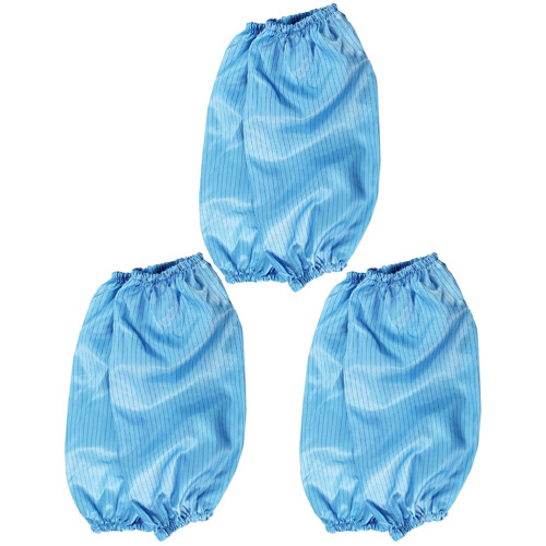 3 Paar Einweg Überzieharmstulpen Blau 2