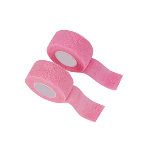 12 Medizinische Kohäsive Bandage Selbsthaftend Elastisch Pink 1