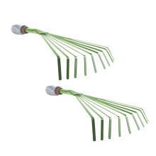 2Stk Gartenrechen Eisen Langstiel