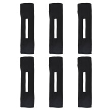 6Pcs Black Hair Bun Maker Fabric Headbands Durable Hair Styling Tool
