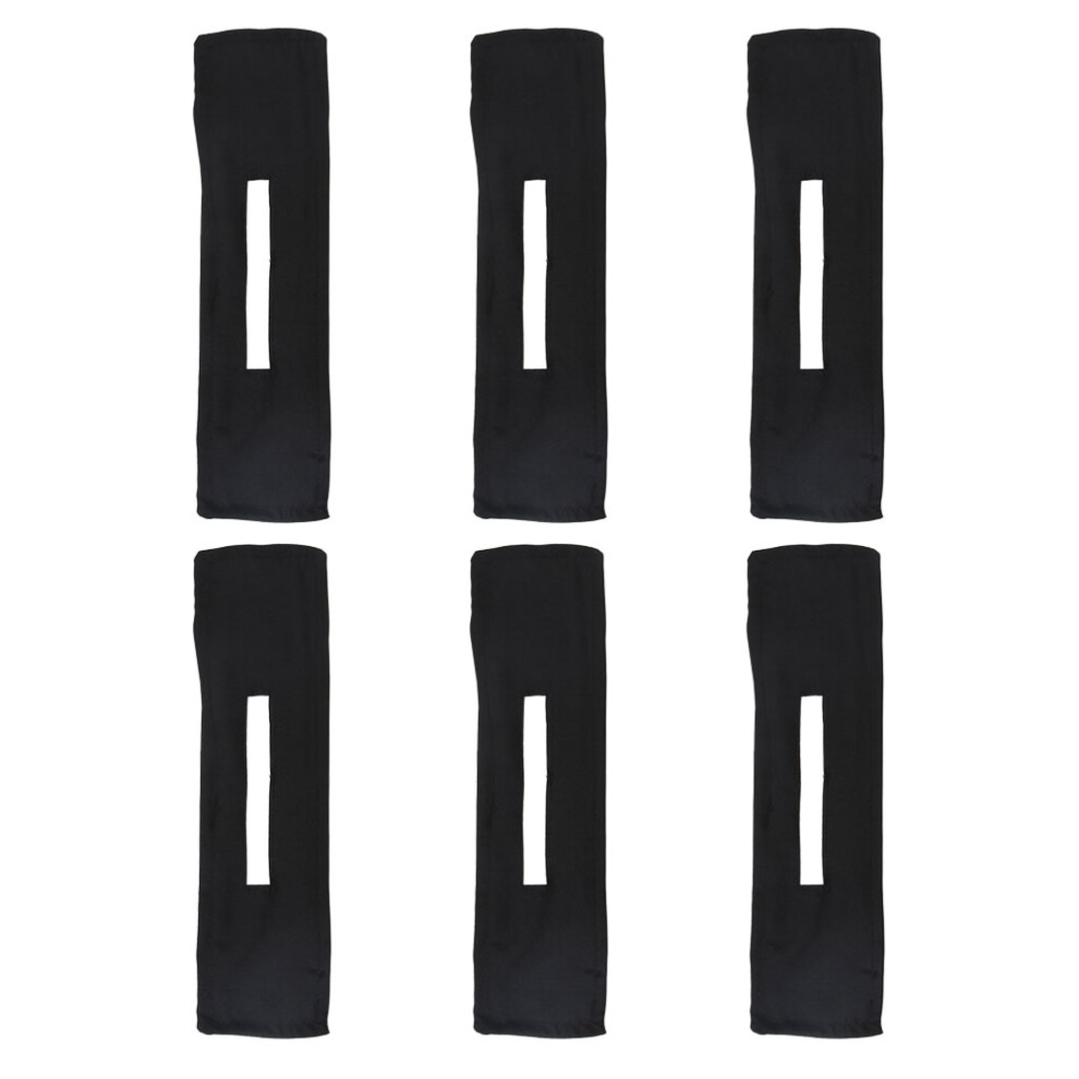 Aboofan Unisex Black 6Pcs Hair Bun Maker Fabric Headbands Durable Hair Styling Tool