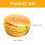 2Stk Simulation Burger Pu Für Backen Fotografie 11