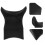 Support De Confortable Pour Bac À Shampooing En PVC Noir 6