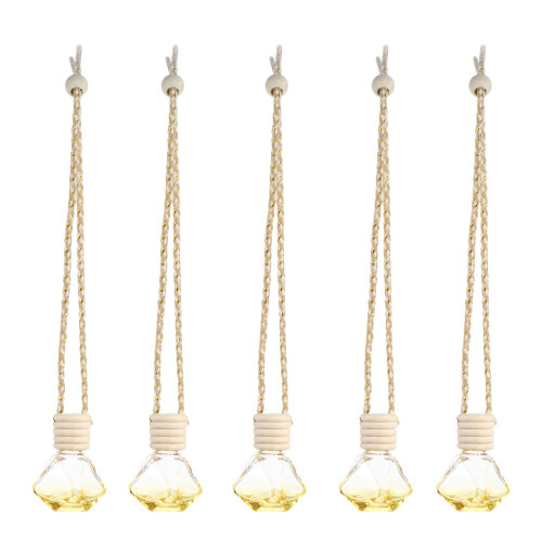 5pcs 8ml car hanging perfume aromatherapy diffuser for essential oils