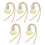 5pcs 8ml car hanging perfume aromatherapy diffuser for essential oils 3