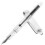 1Stylo Plume Rechargeable Argenté Design Transparent Pratique Portable 8