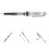 1Stylo Plume Rechargeable Argenté Design Transparent Pratique Portable 9