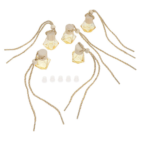 5pcs 8ml car hanging perfume aromatherapy diffuser for essential oils 1