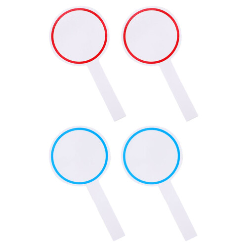 4Stk Whiteboard Handheld Abwischbare Paddel Löschbare Punktzahlanzeige