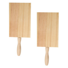 2Stk Haushalts Bretter Aus Holz Für Gnocchi (Khaki)