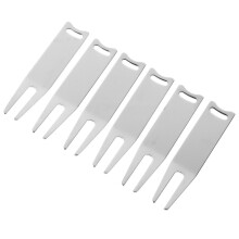 6Stück Metall Divot Reparaturwerkzeug Ballmarkierer Für Golf