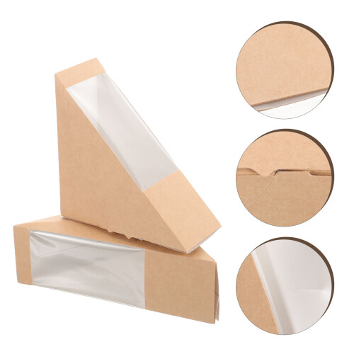 50Stk Gebäckverpackungen Mit Sandwichbox Lebensmittelbox 2