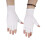 Witte Zonbeschermende Halve Handschoenen Stretch 2
