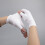 Witte Zonbeschermende Halve Handschoenen Stretch 5