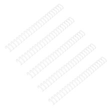 Wire Binding Spines Weiß 50 10,61x0,98x0,59 Zoll