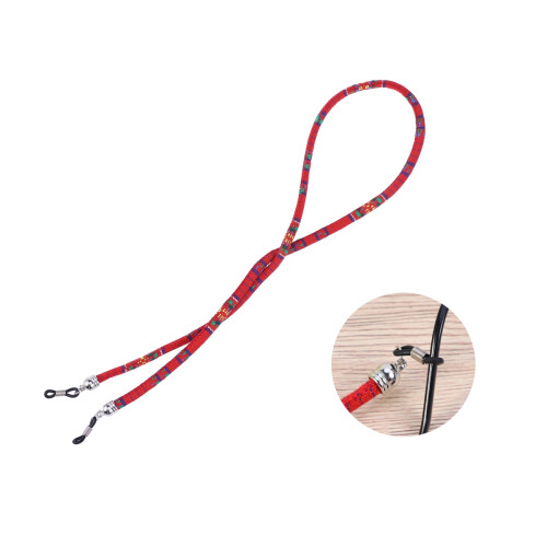 Ethnic Style Brillenhalter Kette Rot